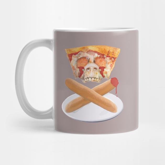 Pizza Skull by GodsBurden